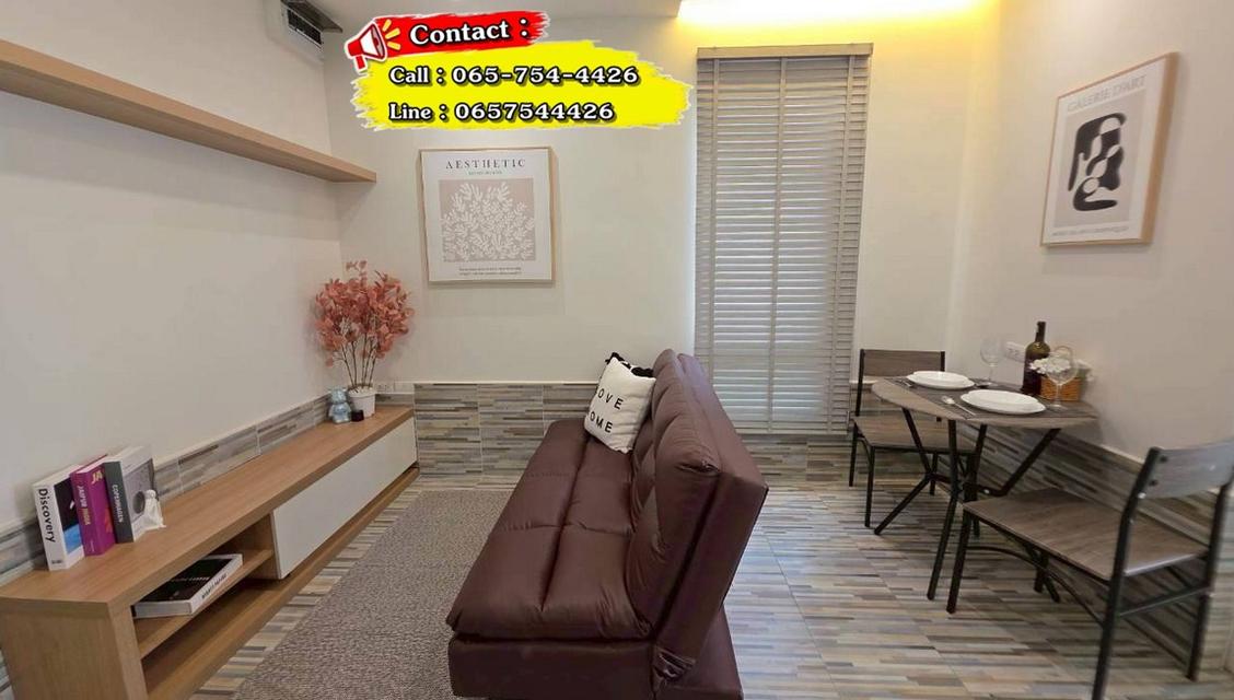 Happy Condo Ladprao 101 ห้องขนาด 36 ตารางเมตร 1 ห้องนอน ชั้น5 ตึก North ตกแต่งใหม่ พร้อมเข้าอยู่ (เลี้ยงสัตว์ได้) 2