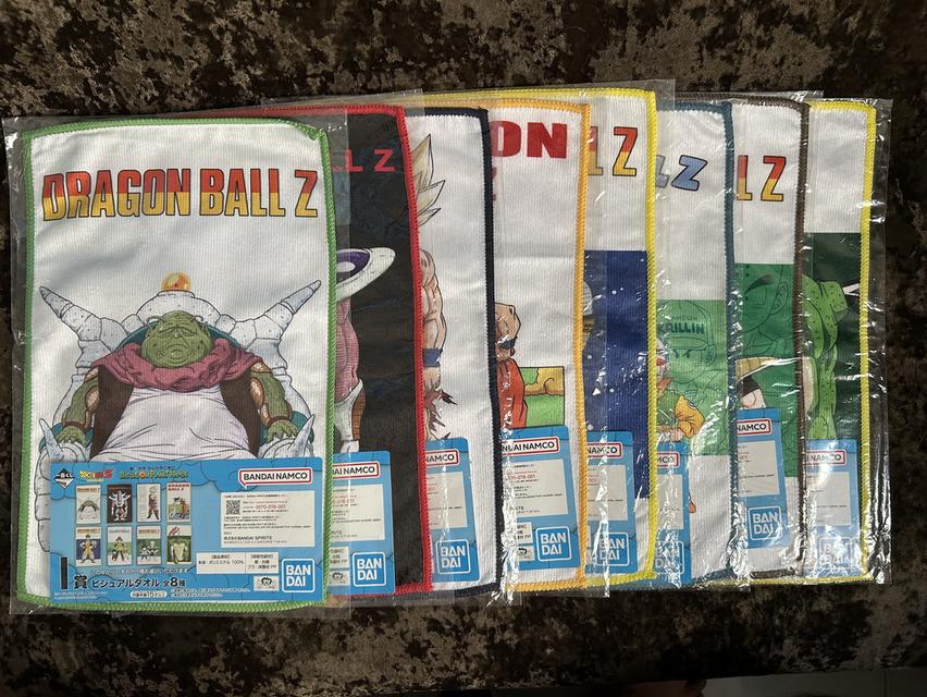 [หายาก! ครบเซต 8 ลาย] ผ้าเช็ดหน้า Dragon Ball Ichiban Kuji: Battle on Planet Namek (รางวัล I) - มือ 1 ในซีล