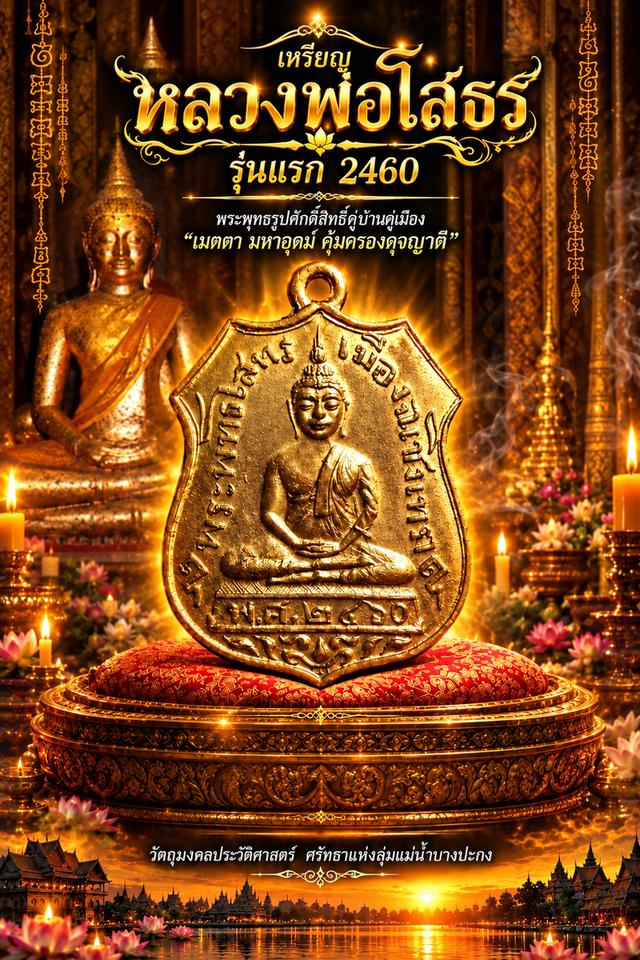 🔥เหรียญหลวงพ่อโสธร รุ่นแรกิ2460