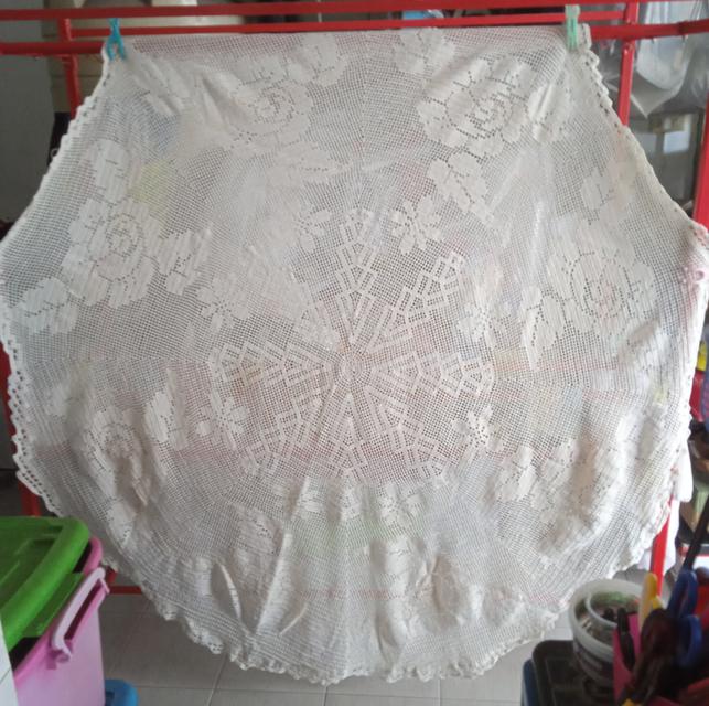 งานฝีมือ ผ้าปูโต๊ะ ถักโครเชต์