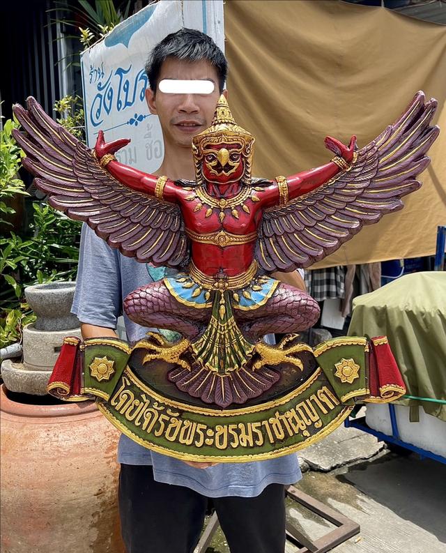 พญาครุฑ ขนาด70ซม ครุฑธนาคารเก่า แขวนผนัง 3