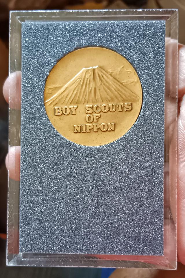 เหรียญที่ระลึก งานชุมนุมลูกเสือโลก ครั้งที่ 13 ประเทศ ญี่ปุ่น ปี 1971, 13th WORLD JAMBOREE FOR UNDERSTANDING 1971 เนื้อทองแดง ขนาด 3.8 เซน รูปที่ 5