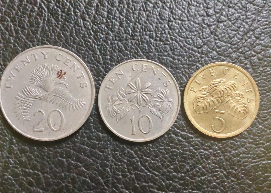 เหรียญ​สิงคโปร์​ปี1987, 2010,ปีละ3เหรียญ​ รูปที่ 2