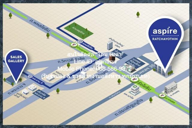 ห้องชุด Aspire Ratchayothin 29 square meter 1 BEDROOM 1 น้ำ 15000 THB ไม่ไกลจาก รถไฟฟ้าสายสีเขียว BTS รัชโยธิน ออกแบบลงต 2