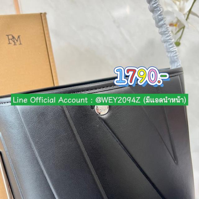 กระเป๋าทรงถัง ถือ สะพาย สีดำ 5