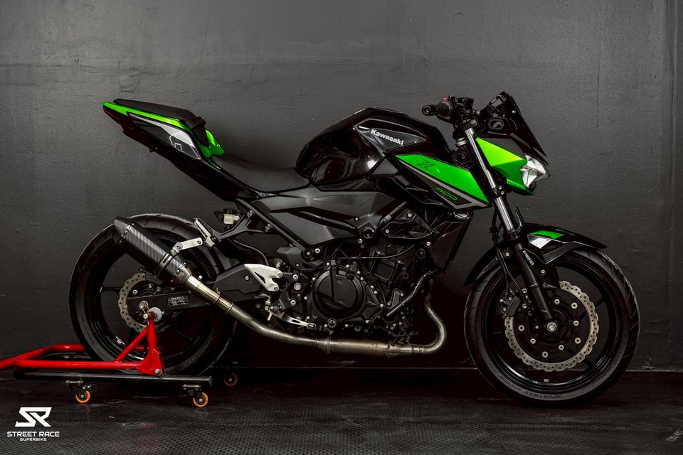 🏍️ Kawasaki Z400 ปี 2024 | ดำ–เขียว รถใหม่สวยกริ๊บ น้องมือหนึ่ง! 🔥 รูปที่ 5