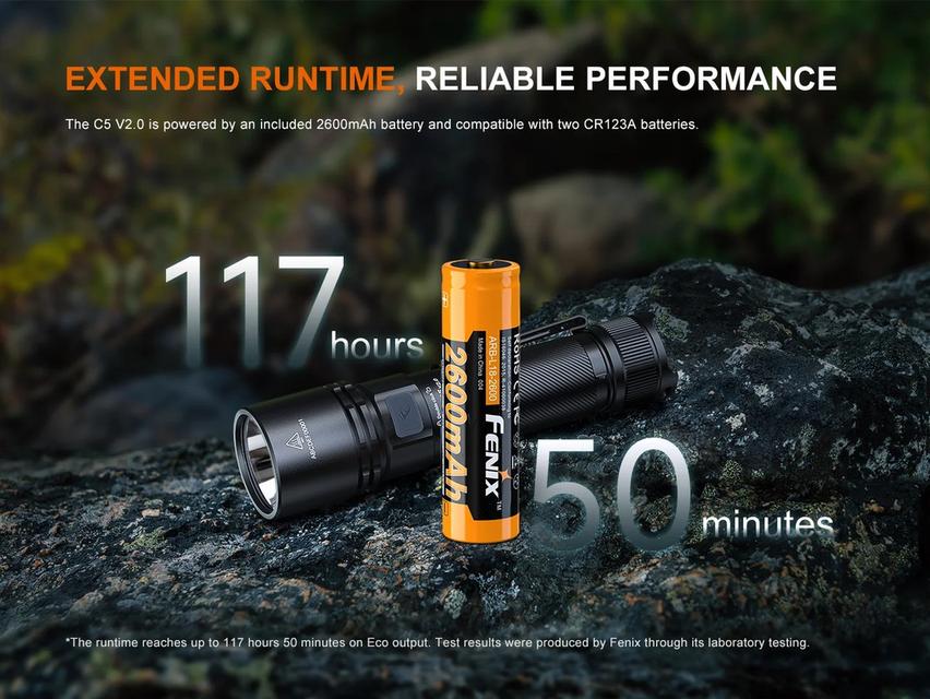 Fenix C5 V2.0 HIGH-PERFORMANCE OUTDOOR FLASHLIGHT สินค้าตัวแทนในไทยประกัน 3ปี รูปที่ 5