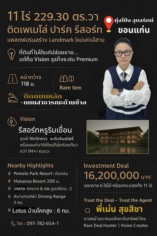 ที่ดินเขื่อนอุบลรัตน์ ลดถล่มราคา 23ล้าน เหลือ 14.7 ล้าน แบ่งขายที่ดิน 1