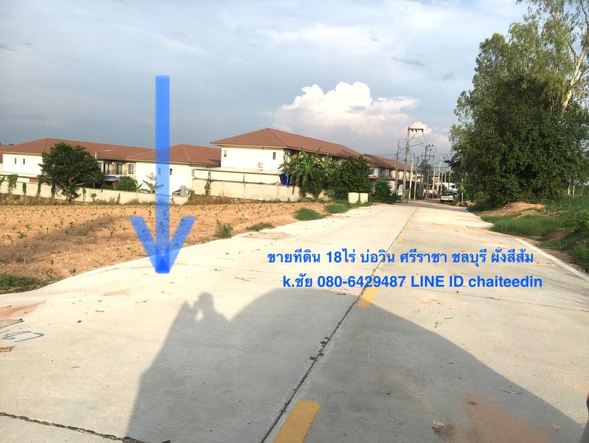 ขายที่ดินบ่อวิน 18-0-35ไร่ด้านหลังติดคลองพันเสด็จ ที่ดินเหมาะพัฒนาอุตสาหกรรม,ที่พักอาศัย ที่ตั้งตำบลบ่อวิน อำเภอศรีราชา 4