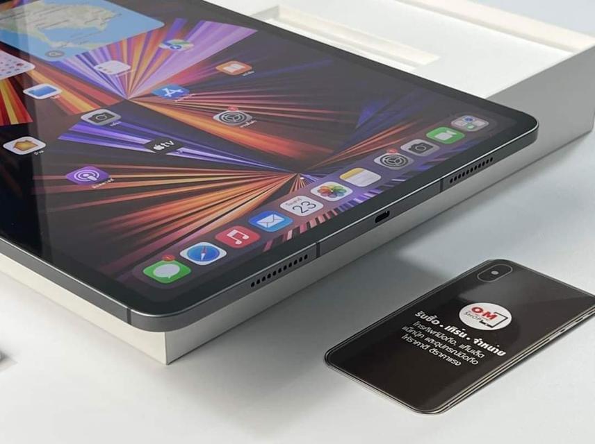 ขาย/แลก iPad Pro12.9 Gen5 M1 128GB Wifi+Cellular สี Gray ศูนย์ไทย ประกันศูนย์ยาว Applecare+ เพียง 35,900 บาท  4