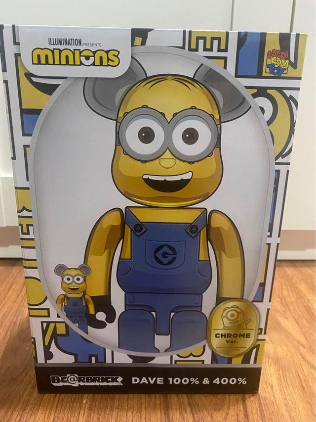 Bearbrick Minions Bob Chrome 2