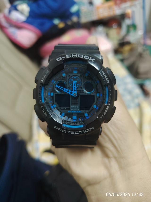 นาฬิกา​ G shock​  GA -​ 100 สีน้ำเงิน