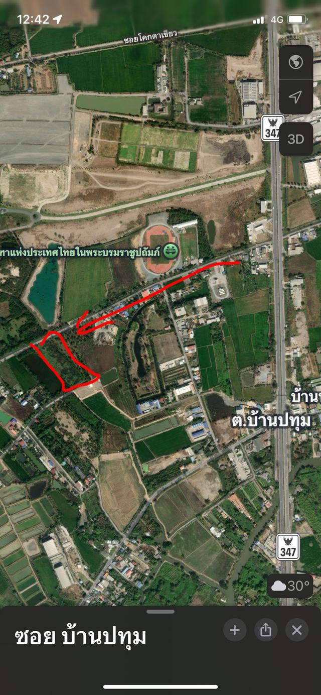 ที่ดินเปล่า เชียงรากน้อย สาทโคก ปทุมธานี 4