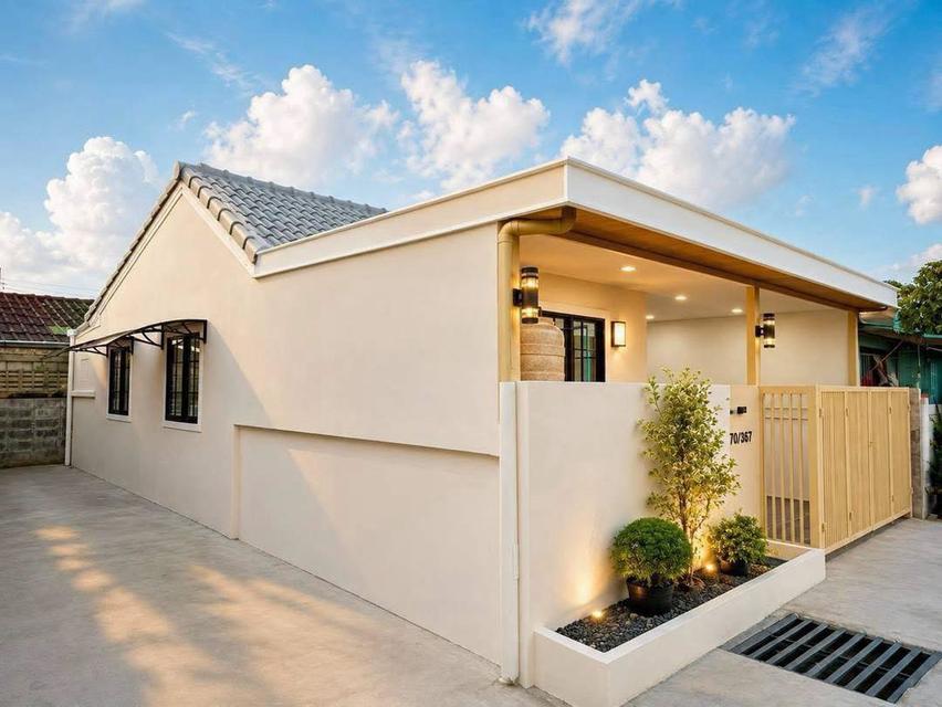 หมู่บ้านตะวันงาม ซอยกันตนาบางใหญ่ทาวน์เฮาส์ชั้นเดียว หลังมุม ตกแต่ง Minimal Style 2