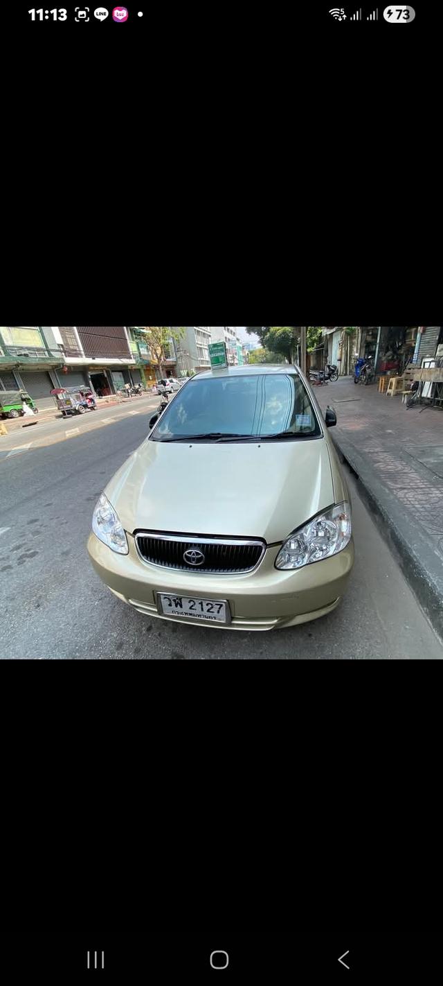 Toyota Altis ปี 2003 สีบรอนซ์ทอง เบาะคู่หน้าเปลี่ยนใหม่