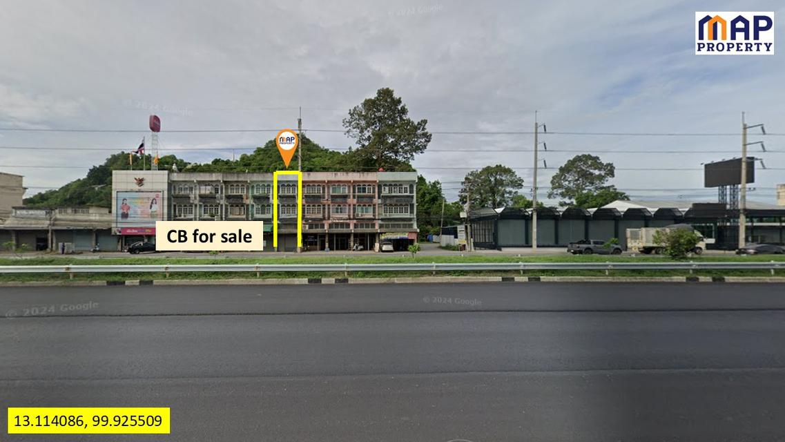 ขายอาคารพาณิชย์ 3.5 ชั้น ริม ถ.เพชรเกษมขาขึ้น ใกล้ตัวเมืองเพชรบุรี 2