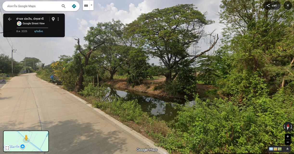 ที่ดินริมคลองให้เช่า5ไร่ บ่อเงิน20 ลาดหลุมแก้ว ปทุมธานี 4