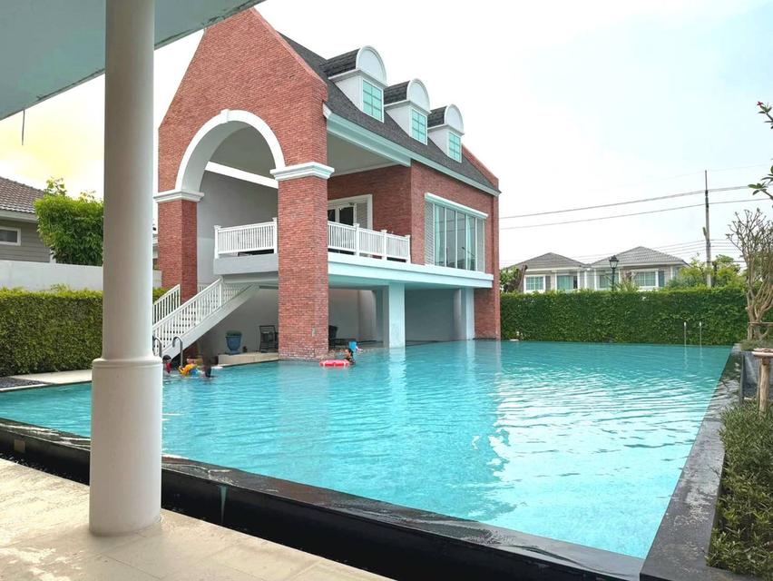 ให้เช่า  “บ้านเดี่ยว” พร้อมเฟอร์ฯ บรรยากาศยุโรป คุณภาพสังคมหมู่บ้านแลนด์แอนด์เฮ้าส์ ทำเลคลอง 2 คลองหลวง ปทุมธานี  🏡 วิลลาจจิโอ รังสิต คลอง 2 (Villagg 12