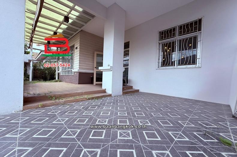 บ้านเดี่ยว เนื้อที่ 54 ตร.ว. หมู่บ้านบ้านธรรมชาติ 2 (ซอย 4) (ไทรม้า ซอย 11) ถนนรัตนาธิเบศร์ ตำบลไทรม้า อำเภอเมืองนนทบุรี นนทบุรี 5