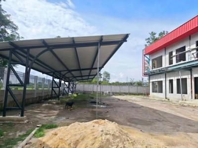 ขายและให้เช่าโรงงานสร้างใหม่ฉะเชิงเทรา ผังม่วงลาย บนเนื้อที่ดิน 4 ไร่ (สามารถขยายพื้นที่เพิ่มได้) พื้นที่ใช้สอยรวม 3100 3