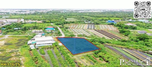 ขายที่ถมสวย 727 วา หน้ากว้าง 41 เมตร ทรงดี เดินทางสะดวกมาก ใกล้ ถ.พุทธสาคร แคราย และบางบอน 5 - KK3461S 2