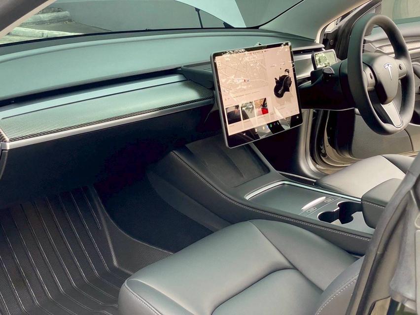 TESLA MODEL3 Long Range 2023 รถสีดำแร็บฟิล์มสีเทามา สวยปิ้งเลย 12