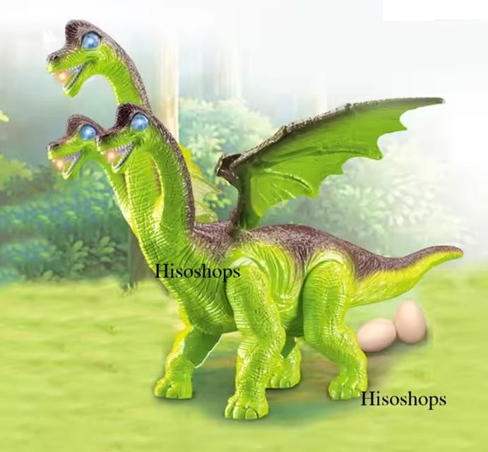 DINOSAUR ELECTRIC SERIES ไดโนเสาร์ 3 หัวสุดอลังการมีปีก 🦖เดินได้สมจริง ส่งเสียงคำรามดุดัน 3