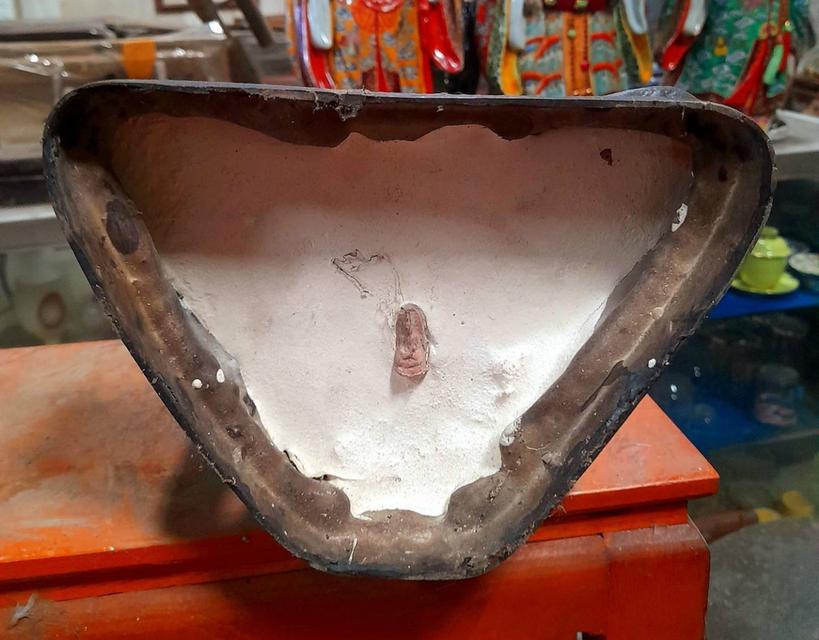 หลวงพ่อขอม วัดไผ่โรงวัว หน้าตัก9นิ้ว เนื้อทองเหลือง รูปเหมือนพระบูชาหลวงพ่อขอม ปี2505 รุ่นแรกๆ รูปย่อยที่ 4