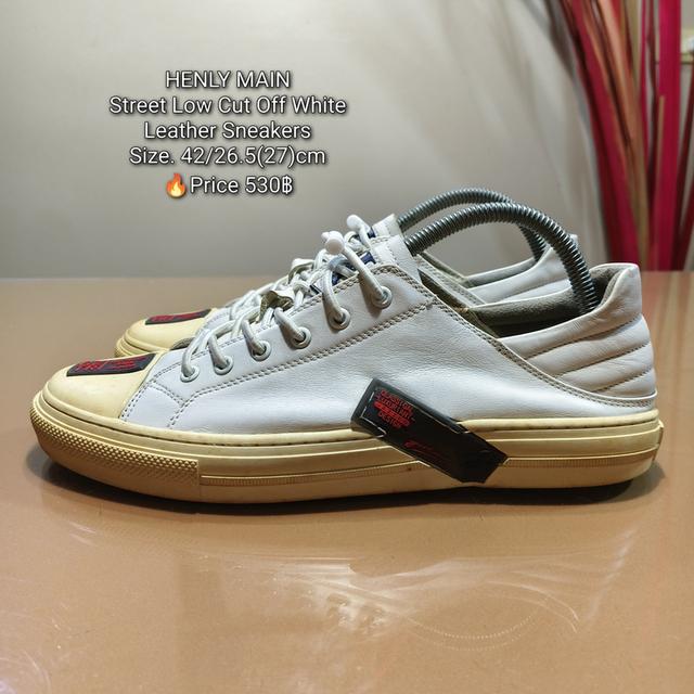 HENLY MAINStreet Low Cut Off White Leather SneakersSize. 42/26.5(27)cmðĨPrice 530āļŋ