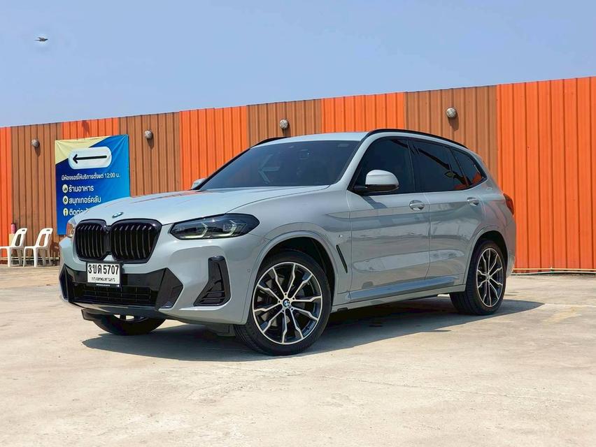 BMW X3 xDrive20d Xdrive M-sport 4WD LCI ปี 2022 แท้ สีเทานม รถมือเดียว