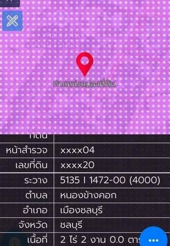 ขายที่ดินหนองข้างคอกชลบุรี พื้นที่สีม่วงลาย หนองข้างคอกชลบุรี ใกล้ถนนมอเตอร์เวย์สาย 7 เพียง 500 เมตร บนเนื้อที่ 2-2-0 ไร