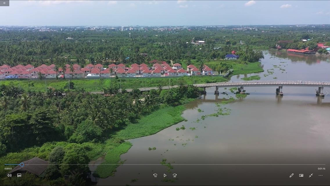 ที่ดินริมน้ำ ใกล้วัดท่าไม้ กระทุ่มแบน ที่ริมน้ำท่าจีนรูปสี่เหลี่ยม 5