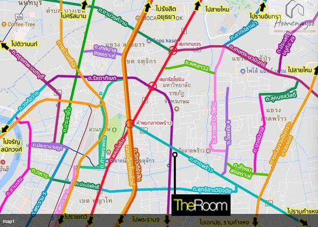 ให้เช่า คอนโด เดอะ รูม รัชดา – ลาดพร้าว THE ROOM RATCHADA – LADPRAO อาคาร D ชั้น 6  ใกล้MRT ลาดพร้าว 290 เมตร ซอยลาดพร้าว 32 2