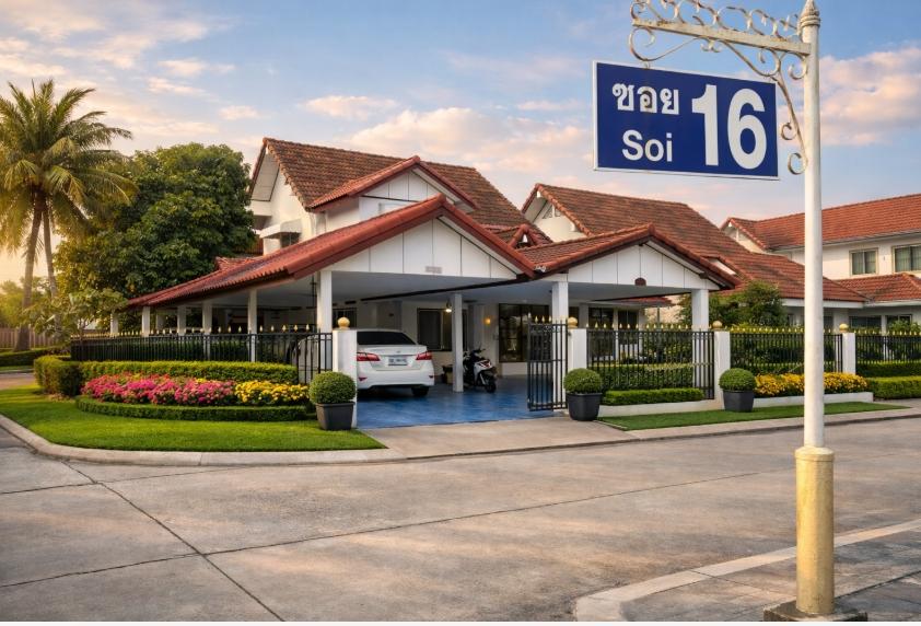 บ้านเดี่ยว แปลงมุม เนื้อที่ 80 ตารางวา ราคา 2.69 ล้านบาท หมู่บ้านพิมายธานี ต.เมื่องเก่า อ.เมือง จ.ขอนแก่น 4 ห้องนอน 2 ห้องน้า 1 ห้องครัว 2