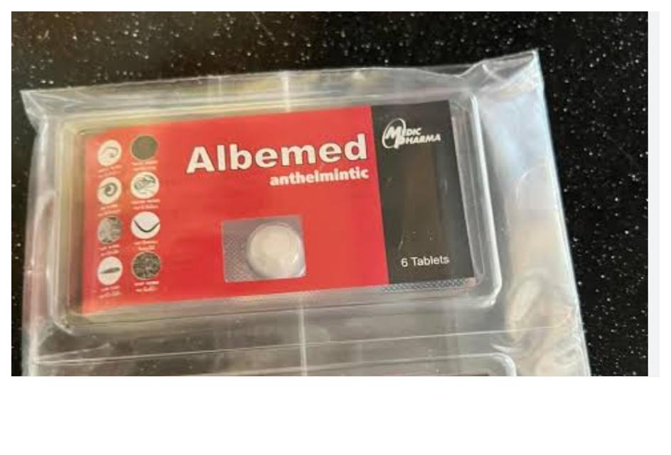 Albemed ผลิตภัณฑ์สำหรับคนชอบทานดิบ ถ่ายพยาธิ