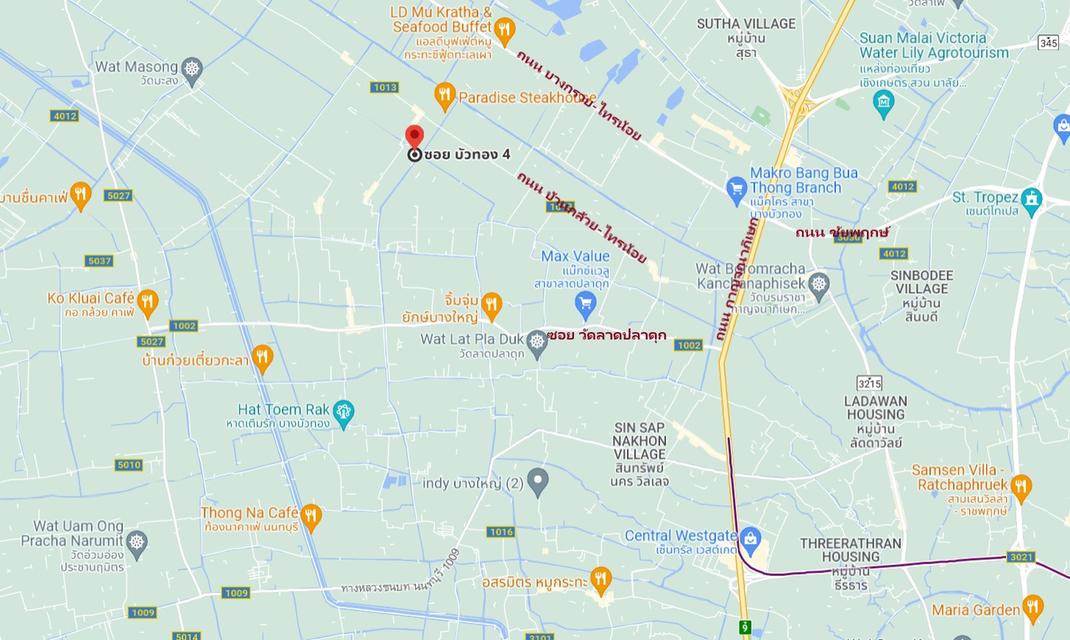 🚩ขายบ้านเดี่ยว 60.5 ตารางวา คุณาภัทร 4 บ้านกล้วย ไทรน้อย 19