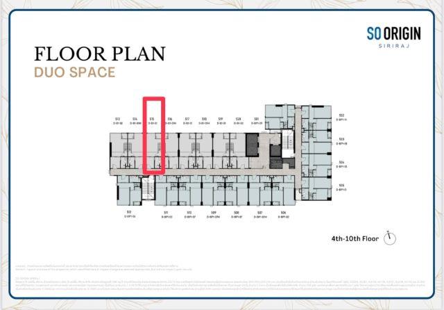 CM04366 ขายดาวน์ เปลี่ยนมือ คอนโด โซ ออริจิน ศิริราช So Origin Siriraj ถนนพรานนก 10