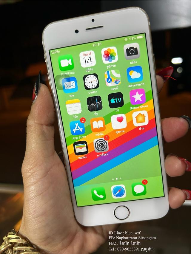 IPhone6  64GB สภาพสวย ใช้งานปกติ ได้ทุกซิม รูปที่ 2