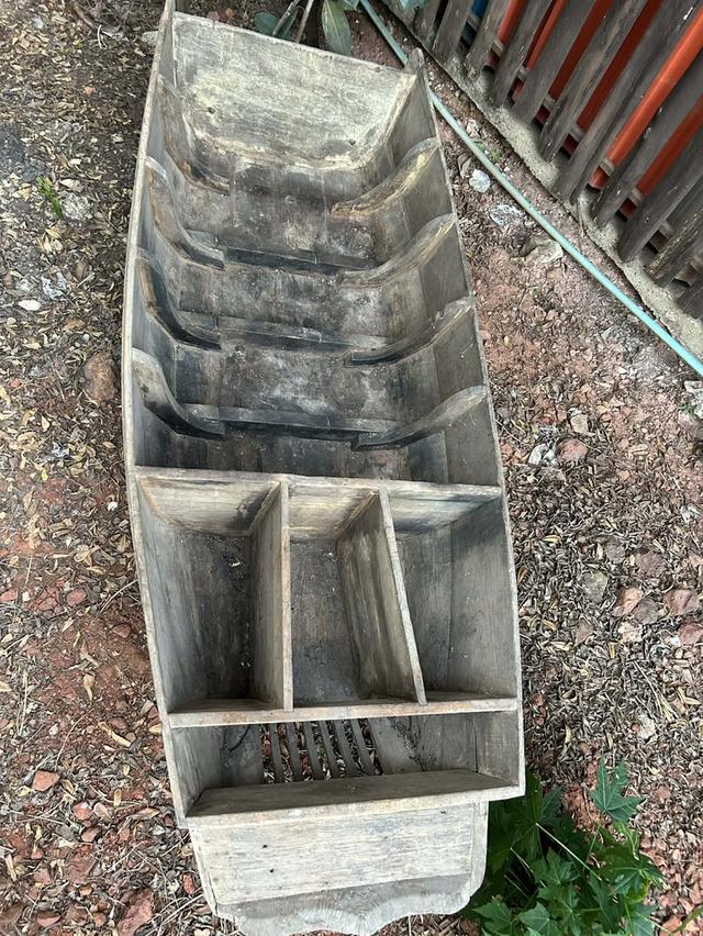 เรือไม้โบราณ เรือไม้เก่า ขนาดยาว2เมตร กว้าง80ซม ไม้สักทองทั้งลำ เรือไม้ใช้ทางการเกษตร