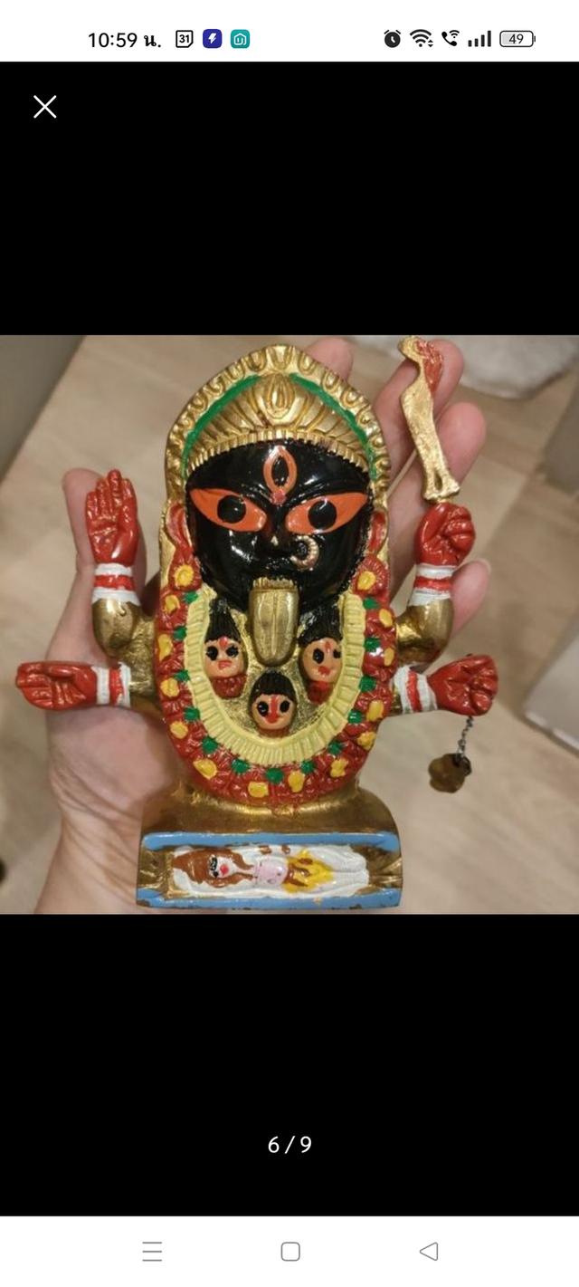 พระแม่กาลีลิ้นทอง งานอินเดีย รูปที่ 5