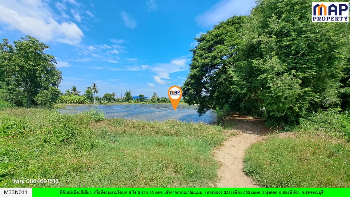 ที่ดินสองพี่น้อง ใกล้ถนนมาลัยแมน สุพรรณบุรี 5