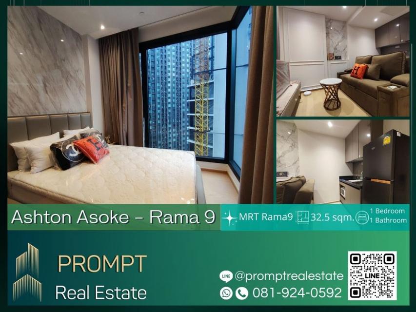 AB05389 - Ashton Asoke - Rama 9 - 32.5 sqm - MRT Rama9 - Central Rama9 - Fortune Town 1