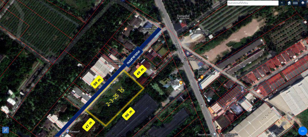 รูป ขาย ที่ดิน 2-3-25 ไร่ ทำเลดี แหล่งชุมชน คลองใหม่ ใกล้ตลาดสามพราน เหมาะทำหมู่บ้าน 1