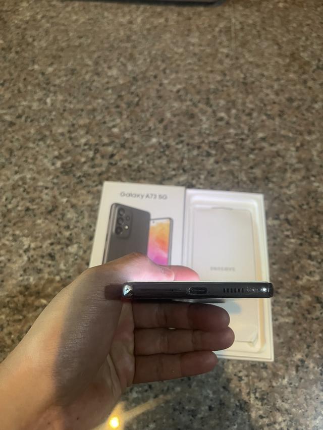 ขายSamsungA73 5G สีAwesome Gray 128กิ๊กสูนTrueมีกล่องสวยๆใช้งานดีถูกๆ