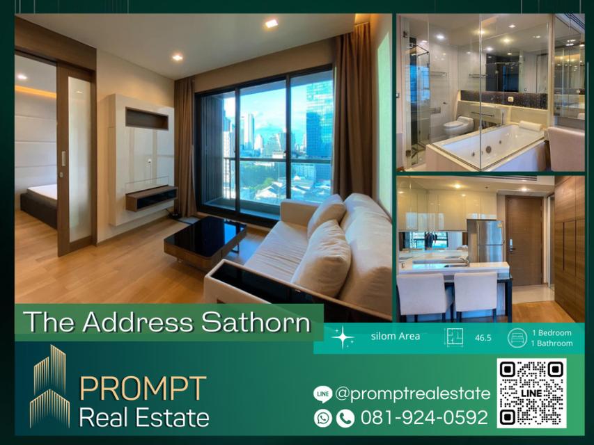 PROMPT *Rent* The Address Sathorn  - (Silom) - 46.5 sqm - #BTSช่องนนทรี #ย่านสาทร 1