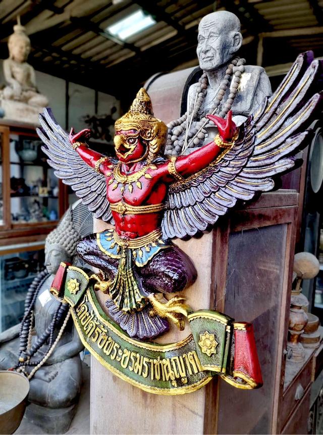 ครุฑแขวนผนัง ขนาด70ซม ครุฑหน้าเทพบุตร 6