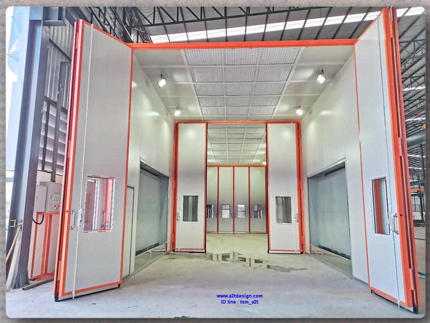 รับออกแบบ ขาย ห้องพ่นสีรถบรรทุก ห้องพ่นสีรถขนาดใหญ่ ห้องพ่นสีเฟอร์นิเจอร์ บูธพ่นสีม่านน้ำ พร้อมงานเซ็นแบบสิ่งแวดล้อม 11