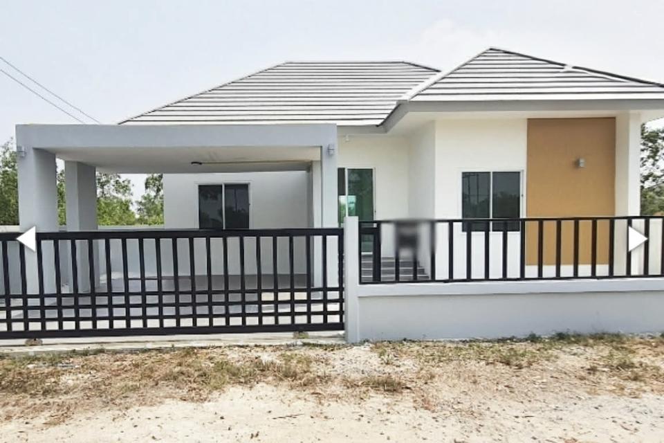 บ้านเดี่ยว อ.บ้านโพธิ์ ต.คลองขุด พื้นที่ ใช้สอย 114 ต.ร.ม. พื้นที่ 60 ตรว. 1