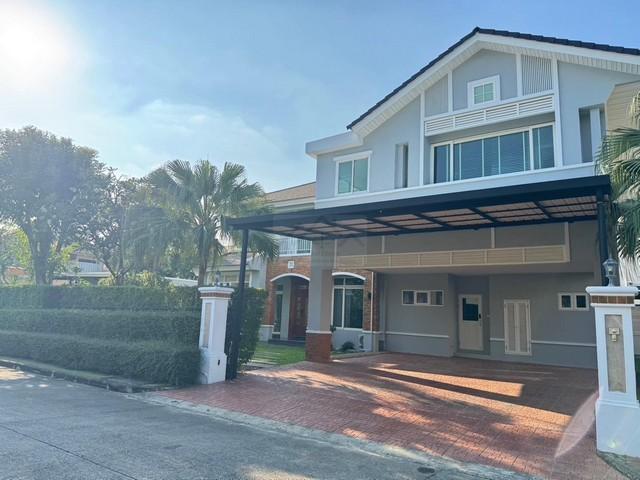 ขายบ้านเดี่ยว 2ชั้น 200 ตรว. หมู่บ้านเพอร์เฟค มาสเตอร์พีช พระราม9 มีสระว่ายน้ำ พร้อมเรือนรับรอง ใกล้มหาวิทยาลัยสแตมป์ฟอร 1