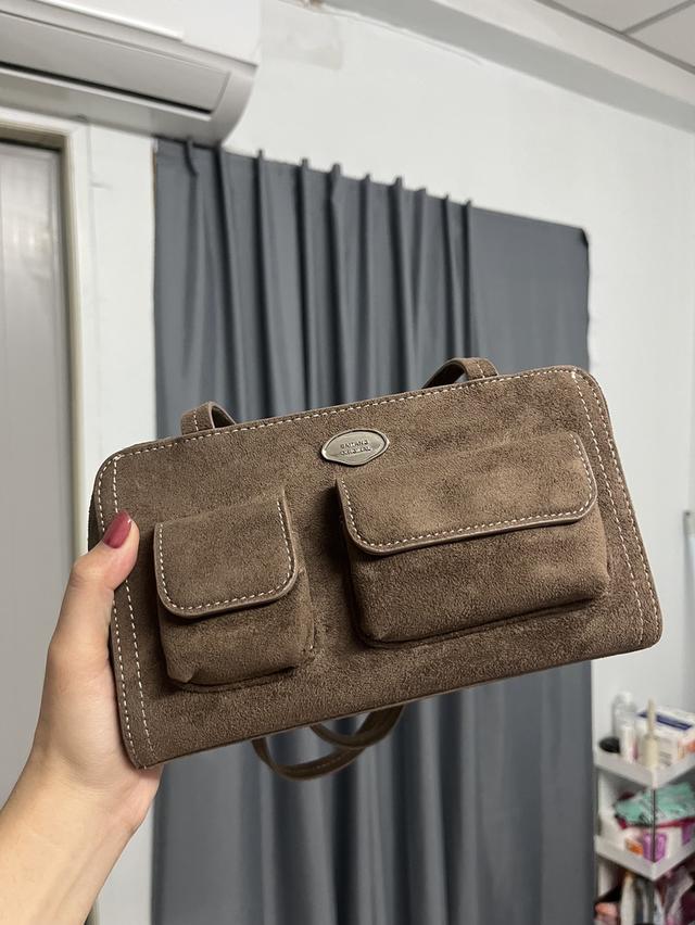 กระเป๋า Saitang Original รุ่น Roundy Bag Suede Choco (Special Color)